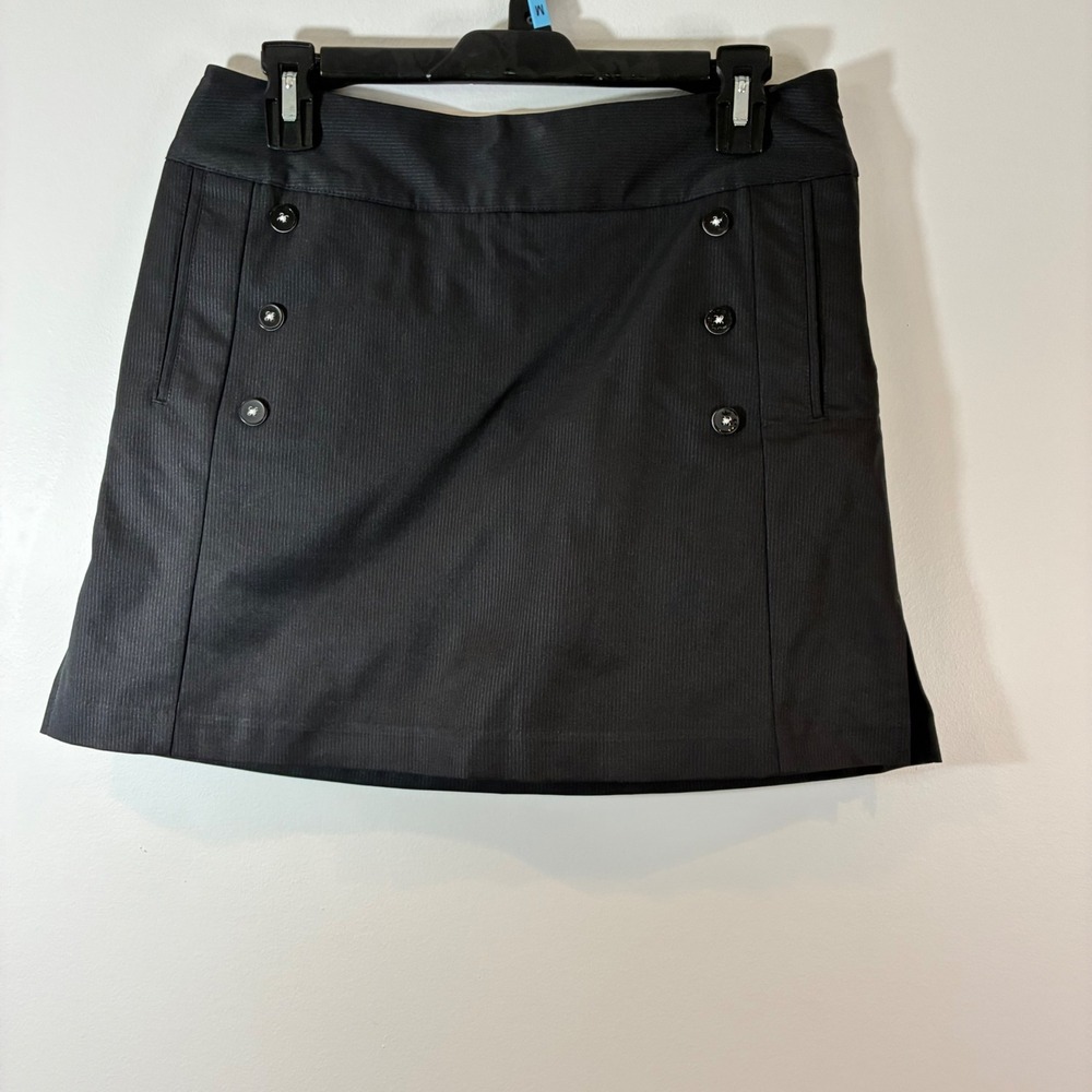Adidas Golf Skort Pull On Athletic Performance Black Size 2